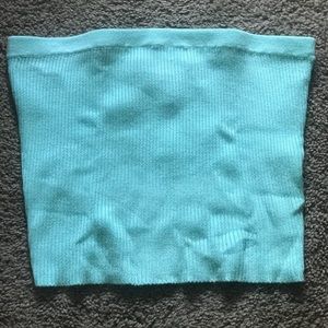 light turquoise blue tube top